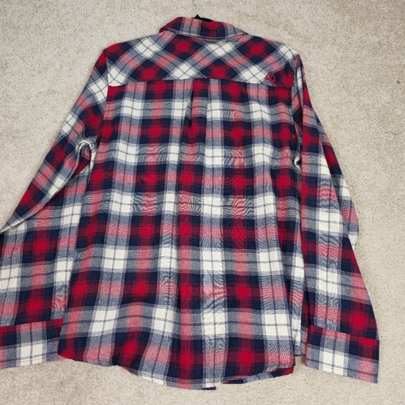 Alpine Design Mens‎ Red plaid Long Sleeve Flannel Button Up Sz Small New - Picture 4 of 8